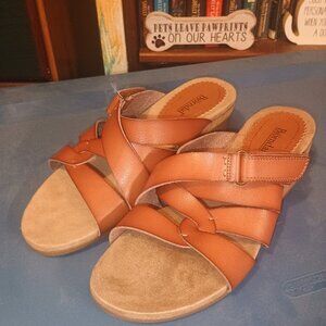 Bjorndal Leather Sandals, Mabel, 2 inch heel, Size 9.5